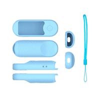 Custodia protettiva telecomando per VIZIO XRT281/XRT181 resistente agli urti, anti-caduta e antipolvere; custodia protettiva in silicone per telecomando TV (Blu ghiaccio scuro brillante)