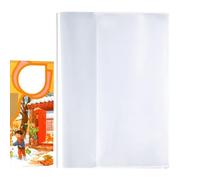 Custodia protettiva, trasparente, 10 copertine trasparenti per libri di riferimento, formato A4, riutilizzabili, per libri, libri di testo, libri di testo