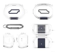 Custodia protettiva trasparente per Bose per silenziosità, ultra auricolari | per la trasparenza cristallina, vetrine logo, resistente alla polvere, facile per i pulsanti di accesso, trasporto leggero
