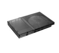 Custodia protettiva trasparente per console PS2 serie 9XXXX/7XXXXXX, guscio di ricambio per PS2 Slim 9XXXX serie 9XXXX 7XXXX accessorio per console videogiochi retrò (7XXXX nero trasparente)