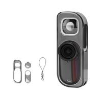 Custodia protettiva trasparente per Insta360 GO3S Retro Camera Custodia protettiva a prova di polvere Antiurto e resistente ai graffi (Grigio trasparente)