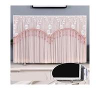 Custodia Protettiva TV Copertura antipolvere for TV da 50 pollici e 55 pollici, telo copritelevisore da 65 pollici. Non togliere il telo copritelevisore in pizzo quando si accende.(Pink,60*150cm)