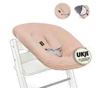 Custodia protettiva Ukje compatibile con Stokke per neonati con pad per cinture | Accessori per seggiolone | Copertura in tessuto per seggiolini per neonati e bambini | Realizzata a mano in Europa