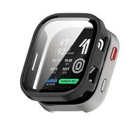 CUSTODIA PROTETTIVA WIGENTO per Amazfit Bip Max con vetro rigido H9 Nero, plastica / PC / vetro