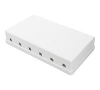 Digitus Scatola di giunzione 6 porte per moduli Keystone Bianco RAL 9010