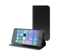 Custodia PURO per Apple iPhone 6 6S Libro Nero con Stand e Tasca Portacarte