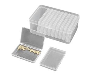 Custodia quadrata da poker, porta carte per il trading sportivo, contenitore trasparente con coperchio sicuro, accessorio per riporre parti di ferramenta, piccoli oggetti, viaggi, riunioni di lavoro