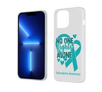 Custodia quadrata per la consapevolezza della sclerodermia per 13 Pro Max Custodia trasparente per telefono TPU Custodia protettiva antiurto per telefono per Pro 13 6.1 "6.7"