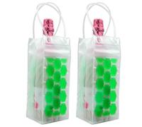 Custodia Raffreddante per Bottiglie - Raffreddamento Istantaneo Senza Ghiaccio, 2 Pezzi Riutilizzabili, Adatta a Vino/Champagne/Birra (Diametro ≤11cm), Portatile per Picnic/Viaggi