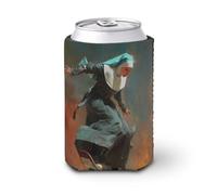 Custodia refrigerante per lattine di birra, bella suora che esibisce lo skateboard, può coprire la birra fresca morbida e isolata, supporto per bevande per feste, spiaggia, eventi a casa