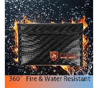 Custodia resistente al calore e impermeabile per documenti, borsa per conservazione interna isolata, portafoglio portatile da esterno per carte di credito e patente di guida, piccola borsa accessori i