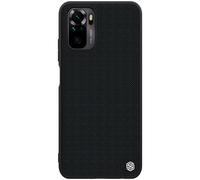 Custodia resistente Nillkin Textured Case con telaio in gel e nylon sul retro per Xiaomi Mi Note 10 4G / Xiaomi Redmi Note 10S - nera
