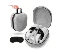 Custodia resistente per Meta/Oculus Quest 2 | Guscio rigido in ABS per una protezione ottimale | Borsa da viaggio leggera e portatile con scomparto