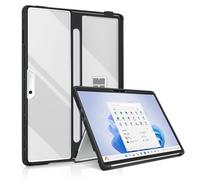 Custodia Resistente per Microsoft Surface Pro 8/9/10/11 13 Pollici - Copertura Protettiva Tutto-in-Uno con Compatibilità Tastiera, Guscio Antishock TPU+PC (Trasparente)