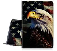 Custodia retrò con bandiera aquila per iPad Air 3a generazione 2019/iPad Pro 10,5" 2017, custodia antiurto pieghevole in pelle PU con supporto regolabile e spegnimento automatico per iPad Air 3a