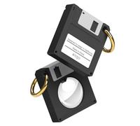 Custodia Retro Floppy Disk Compatibile con Apple Airtag Cover Case Portachiavi