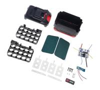 Custodia ricambio per batteria per elettroutensile 10/15 / 20 core Alloggiamento in plastica ABS con sistemi gestione della masterizzazione Protezioni Scheda ricarica PCB Scheda ricarica PCB