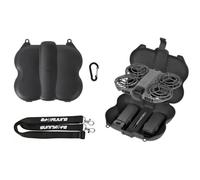 Custodia rigida antiurto di grande capacità per DJI Neo 2 Borsa protettiva da viaggio portatile con tracolla per drone 2 batterie ricetrasmettitore cacciavite, Nero , Resistere all'impatto