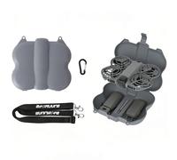 Custodia rigida antiurto di grande capacità per DJI Neo 2 Borsa protettiva da viaggio portatile con tracolla per drone 2 batterie ricetrasmettitore cacciavite, grigio, Resistere all'impatto