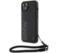 Custodia rigida BMW Signature Leather Cord per iPhone 15