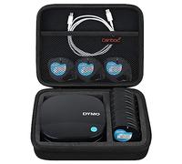 Custodia rigida Canboc per DYMO LetraTag 200B Bluetooth Label Maker, custodia compatta per stampante per etichette wireless Bluetooth adatta a nastri e batterie per etichette, Blu