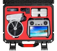 Custodia rigida/Case impermeabile portatile per DJI Flip Fly More Combo, offre spazio per 7 batterie, telecomando RC2/RC-N3, stazione di ricarica, caricabatterie 65W, drone FLip e altri accessori