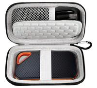 Custodia rigida compatibile con SanDisk Extreme PRO da 500GB, 1TB, 2TB, 4TB SSD portatile esterno. Supporto da viaggio per unità a stato solido Crucial X8 (solo scatola) ColoratoEVA