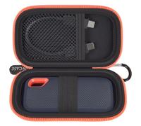 Custodia rigida compatibile con SSD portatile SanDisk 500GB/1TB/2TB/4TB Extreme Portable - Fino a 1050MB/s - USB-C, USB 3.2 Gen 2 - Unità a stato solido esterna. Supporto da viaggio per cavi USB, blu