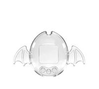 Custodia rigida compatibile con Tamagotchi Original, guscio protettivo trasparente con ali staccabili, diavolo trasparente