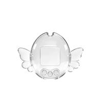 Custodia rigida compatibile con Tamagotchi Original, guscio protettivo trasparente con ali staccabili, angelo trasparente