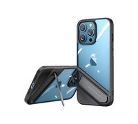Custodia rigida con cornice in gel e supporto per iPhone 13 Pro, nera