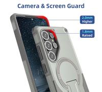 Custodia rigida con supporto magnetico pieghevole per Samsung S25 Ultra S24 Plus, supporto invisibile per la ricarica wireless (per Samsung A54 5G/blu navy)