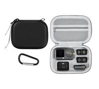 Custodia rigida da trasporto per DJI Osmo Action 6 Standard Combo, borsa impermeabile in PU, borsa da viaggio, organizer portatile, custodia protettiva per accessori per fotocamera Osmo Action6, Nero