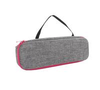 Custodia rigida da viaggio compatibile con asciugacapelli e styler Revlon One Step Volumizer, Hot Tools Head Air Brush Dryer con tasca in rete e pettine e clip (grigio + rosa)