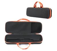 Custodia rigida da viaggio compatibile con Dyson Airstrait asciugacapelli, piastra per capelli e accessori, custodia protettiva portatile, Nero e arancione, 17.3 * 5.3 * 3.5 inch