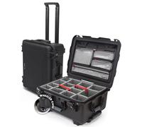 Custodia rigida da viaggio impermeabile per kit fotografico Nanuk 950 Pro, con divisori imbottiti e ruote, 58 x 46,5 x 29,7, antipolvere e resistente agli urti, ideale per carichi pesanti, nero