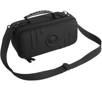 Custodia rigida da viaggio in EVA per altoparlante Marshall Middleton II, tracolla regolabile, tasca in rete extra, custodia protettiva da viaggio per altoparlante wireless, colore nero, lavorazione