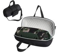 Custodia rigida da viaggio per altoparlante portatile JBL Xtreme 5, custodia protettiva con tracolla e tasca con cerniera per accessori per altoparlanti JBL Xtreme5 (nero + grigio foderato)