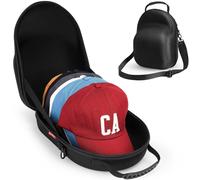 Custodia rigida da viaggio per cappelli Livelab, per cappelli da baseball, con maniglia e tracolla, organizer per cappelli, protegge fino a 6 cap