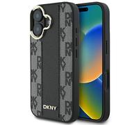 Custodia rigida DKNY con motivo a scacchi e MagSafe per iPhone 16 Plus