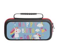 Custodia Rigida Dock Nintendo Switch 2Blue, Unicorn, Happy Birthday , Cover Protettiva Super Mario , Zaino Playvital One Size