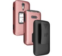 Custodia Rigida E Clip Per Cintura Combo Per Telefono Lively Jitterbug Flip 2