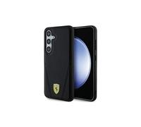 Custodia rigida Ferrari Hot Stamp V Lines con MagSafe per Samsung Galaxy S24 6.2" Nero - FEHMS24SP3BAK