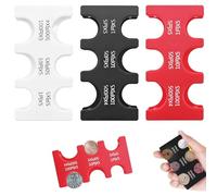 Custodia rigida giapponese Yen Sorter con 6 scomparti, organizer per valute durevole per collezionisti e uso quotidiano, set di 3 per organizzazione e valore, Nero e Rosso e Bianco, Bohemian