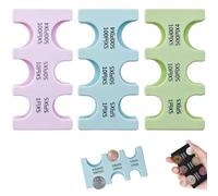 Custodia rigida giapponese Yen Sorter con 6 scomparti, organizer per valute durevole per collezionisti e uso quotidiano, set di 3 per organizzazione e valore, Azzurro e Verde Chiaro e Viola, Bohemian