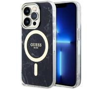 Custodia Guess Marble MagSafe per iPhone 14 Pro, nera - Nouvo