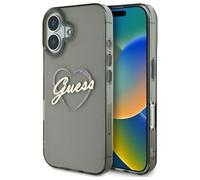 Custodia Guess per iPhone 16 Plus 6,7 nero Custodia rigida IML Heart - Nouvo