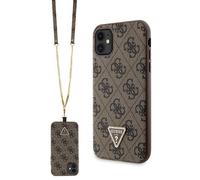 Custodia Guess 4G Crossbody Metal Logo per iPhone 11/XR, marrone - Nouvo