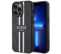 Custodia rigida Guess per iPhone 13 Pro 4G con stampa a strisce e MagSafe, color