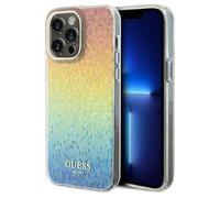 Custodia rigida Guess per iPhone 13 Pro con specchio sfaccettato e effetto disco